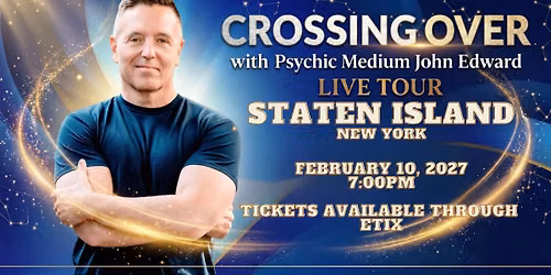 Crossing Over with Psychic Medium John Edward live on Staten Island, NY