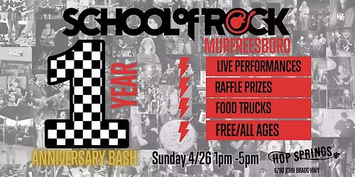 School of Rock Murfreesboro 1st Anniversary Bash!