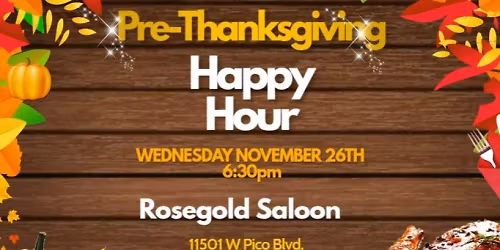 \u2728{Santa Monica} Pre-Thanksgiving Happy Hour @ Chestnut Club \ud83c\udf83\ud83c\udf78\ud83c\udf77\ud83e\udd83\ud83e\udd42\ud83c\udf7a\u2728
