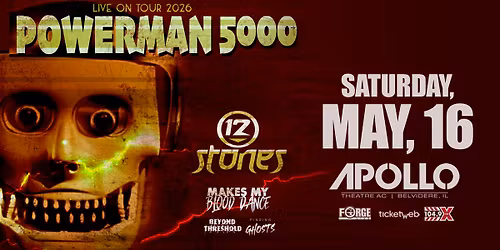 Powerman 5000 - The Apollo Theatre, Belvidere, IL 