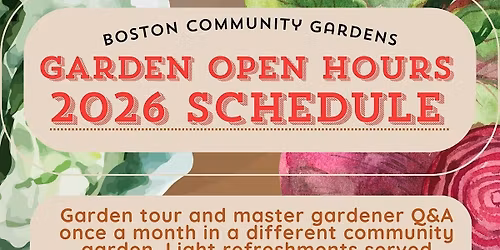Garden Open Hours June