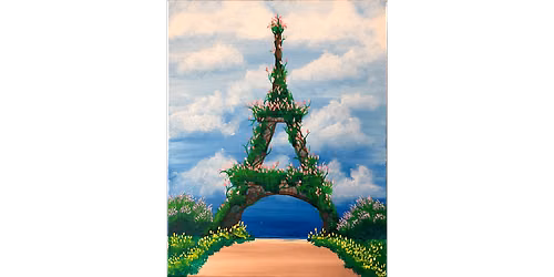 Eiffel Flowers - Paint and Sip in Norfolk | Classpop!\u2122
