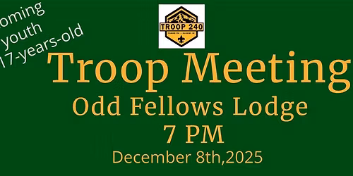 Troop Meeting