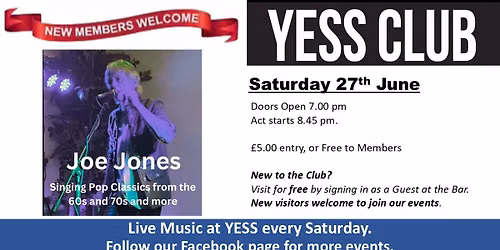 Live Music Saturday featuring Joe Jones