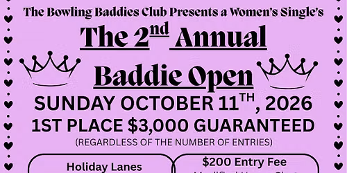 The 2nd Annual Baddie Open