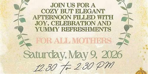 Mothers' Day Afternoon Tea at the Hub