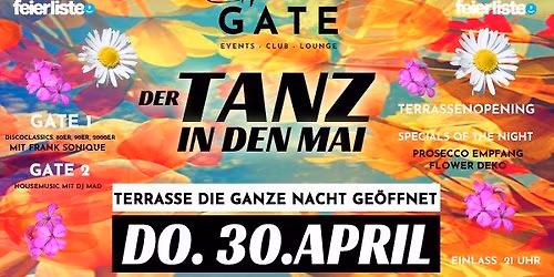 TANZ IN DEN MAI - MIT TERRASSENOPENING - DO. 30. APRIL
