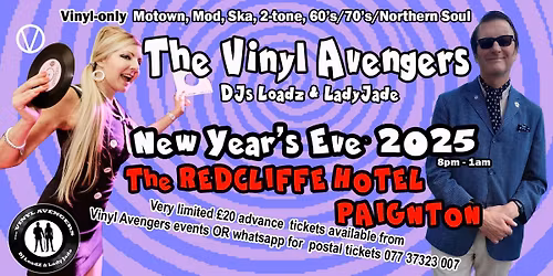 5old out!! Vinyl Avengers Paignton NYE Party 2025