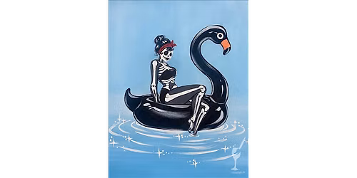 Halloween Swan - Paint and Sip in Houston | Classpop!\u2122