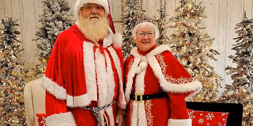 Santa & Mrs Claus at "Hope in Lights" on the farm