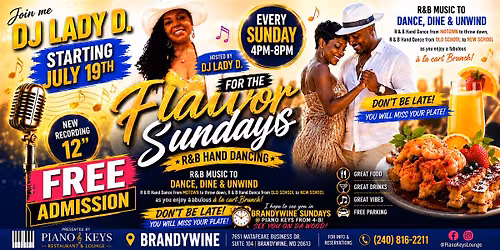 R&B Hand Dancing w\/ Dj Lady D @ Piano Keys Restaurant & Lounge