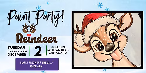 Paint Party Reindeer for Kids