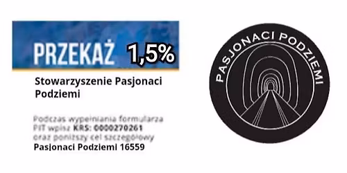 1,5 procent z PiTu dla Stowarzyszenia Pasjonaci Podziemi