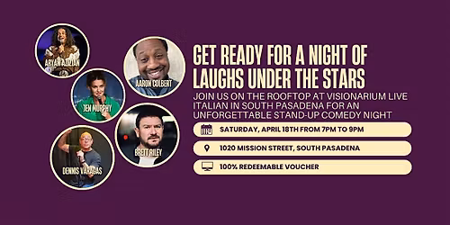 Get ready for a night of laughs under the stars