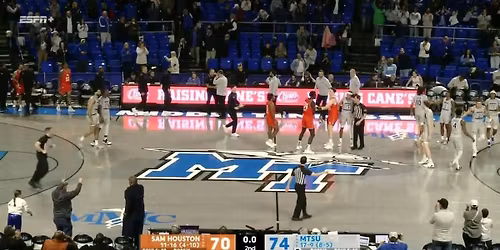 Sam Houston Bearkats at Middle Tennessee Blue Raiders Mens Basketball