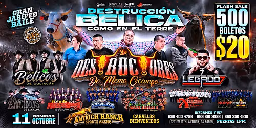Jaripeo Baile Los Destructores  Como en el terre  Domingo 11 octubre