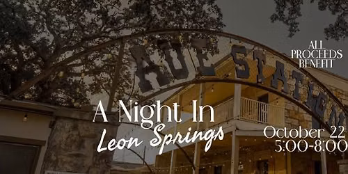 A Night in Leon Springs- Day Zero Foundation
