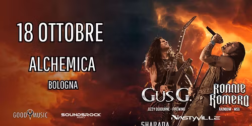 Gus G & Ronnie Romero in concerto all'Alchemica