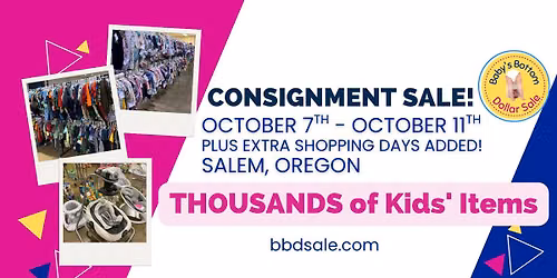 FALL 2026 Kids Consignment Sale