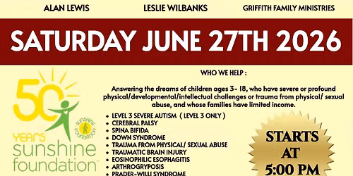 BENEFIT GOSPEL CONCERT FOR THE SUNSHINE FOUNDATION DREAM VILLAGE  