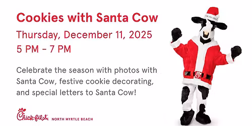 Cookies with Santa Cow