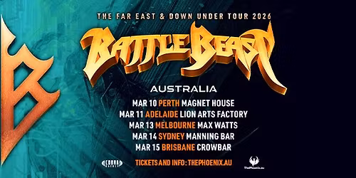 BATTLE BEAST @ LION ARTS FACTORY, ADELAIDE