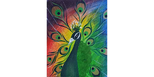 Sassy Peacock - Paint and Sip in Norfolk | Classpop!\u2122