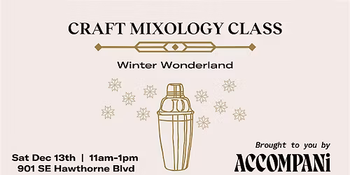 Craft Mixology Class: Winter Wonderland