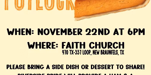 Riverside Pride - Friendsgiving Potluck!