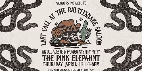 Old Western M**der Mystery Party: Last Call at the Rattlesnake Saloon