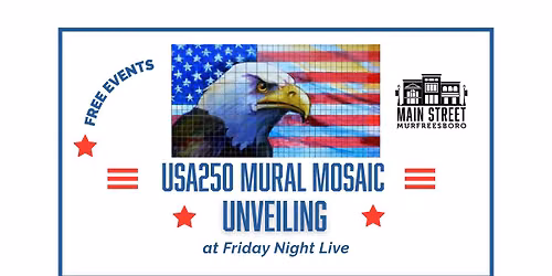 USA 250 Mural Mosaic Unveiling — Shacklett's Photography