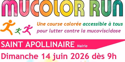 MUCOLOR RUN 2026 - dimanche 14 juin