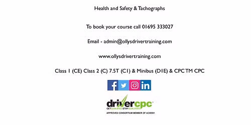 Driver CPC - Health and Safety & Tachographs