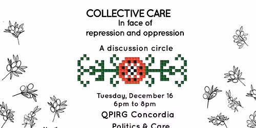 Collective Care -In face of repression and oppression- A Discussion Circle