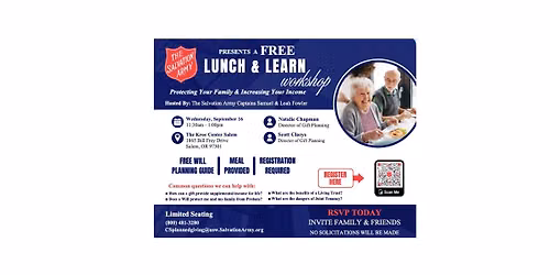 The Salvation Army\u2019s Lunch & Learn Workshop
