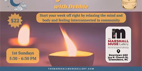 Moonlight Glow Flow with Debbie, First Sundays