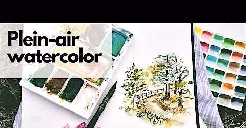 Plein Air Watercolor at Chautauqua Festival in the Park