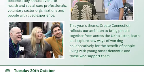 U&ME Young Onset Dementia Conference - Create Connection