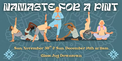 Namaste for a Pint Yoga Class