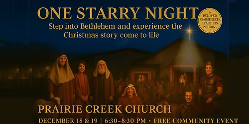 One Starry Night \u2013 A Live Christmas Walk Through Bethlehem