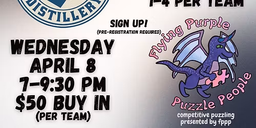 WAITLIST - April 8th at Four Finger - PUZZLE MEET