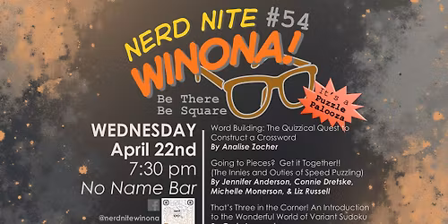 Nerd Nite Winona #54 - A Puzzle Palooza - Crosswords, Speed Puzzling, & Varient Sudoku
