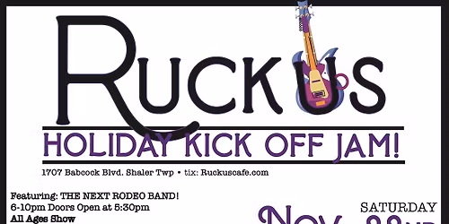Holiday Kick Off Jam with the Next Rodeo Band