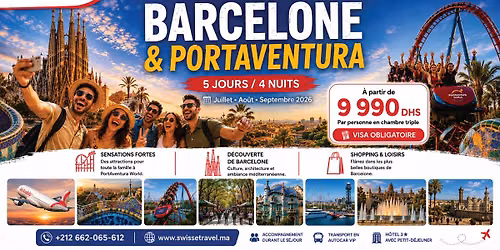 Barcelone & PortAventura - Du 17 Août au 21 Août