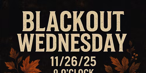Blackout Wednesday