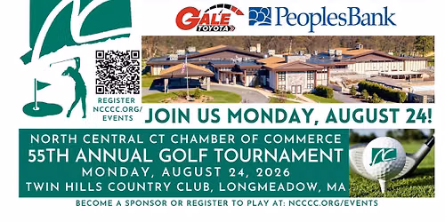NCCCC Golf Aug 24 - 55th Annual Golf Tournament at Twin Hills Country Club