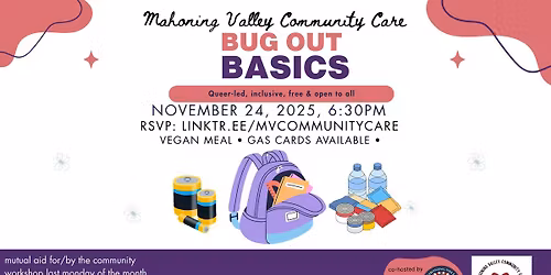 Bug Out Basics November 24, 2025 by MV Community Care