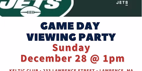 Pats vs Jets Viewing Party