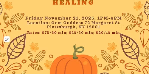 Fall Into Reiki This November at Gem Goddess