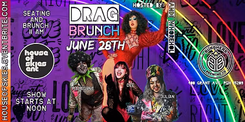 PRIDE BRUNCH  AT BURGHERS MILLVALE - JUNE 28TH